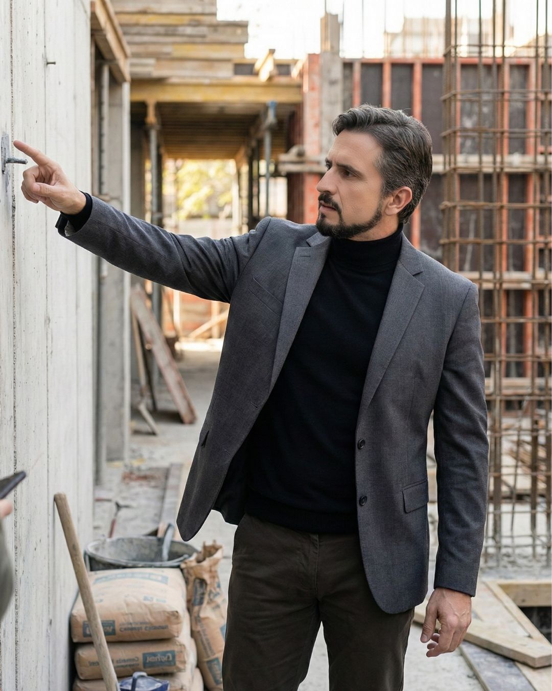 Marco Lima em obra corporativa